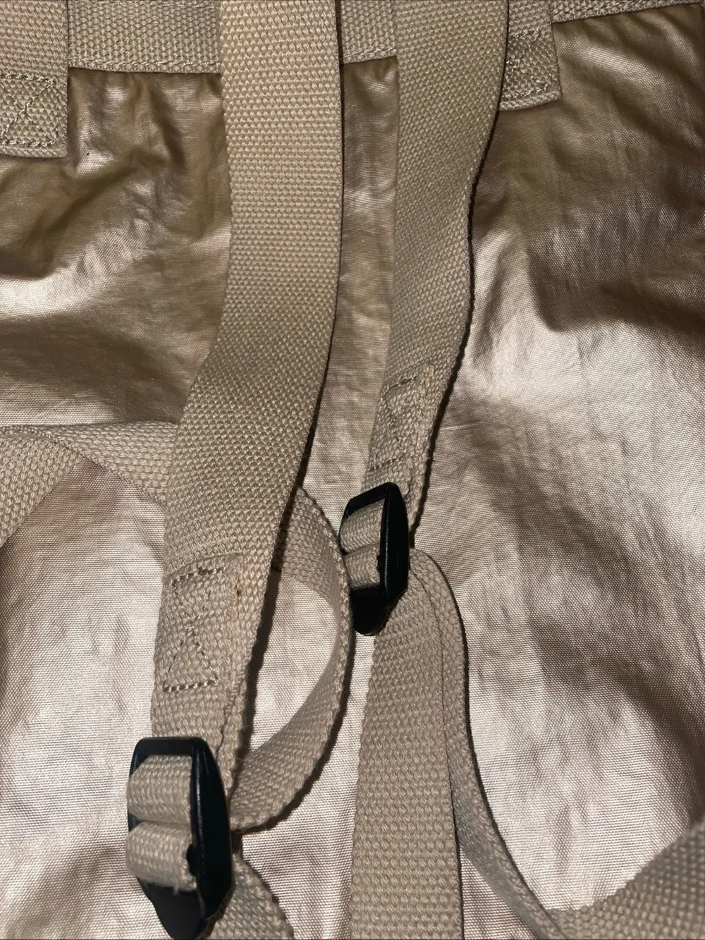 Kipling Audrie Metallic Nylon Diaper Backpack Travel Baby Bag Rose Gold